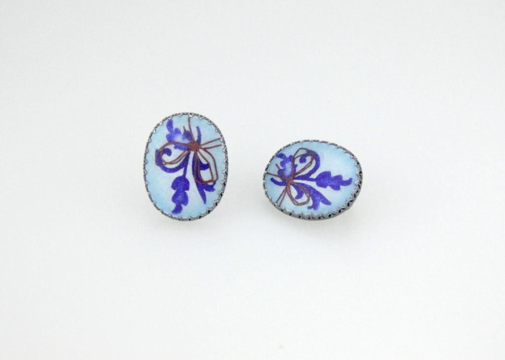 Seidenath_Earrings_Bouquet_Blue Seidenath_Earrings_Bouquet_Blue
