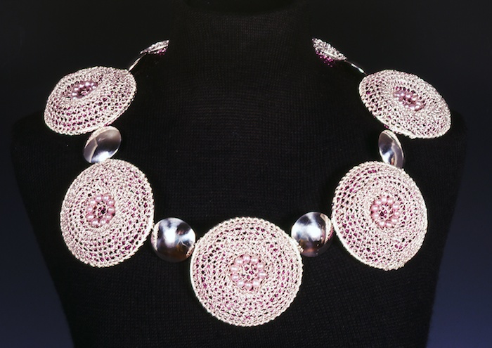 AFisch_Necklace_SevenCrochetBeads_Worn