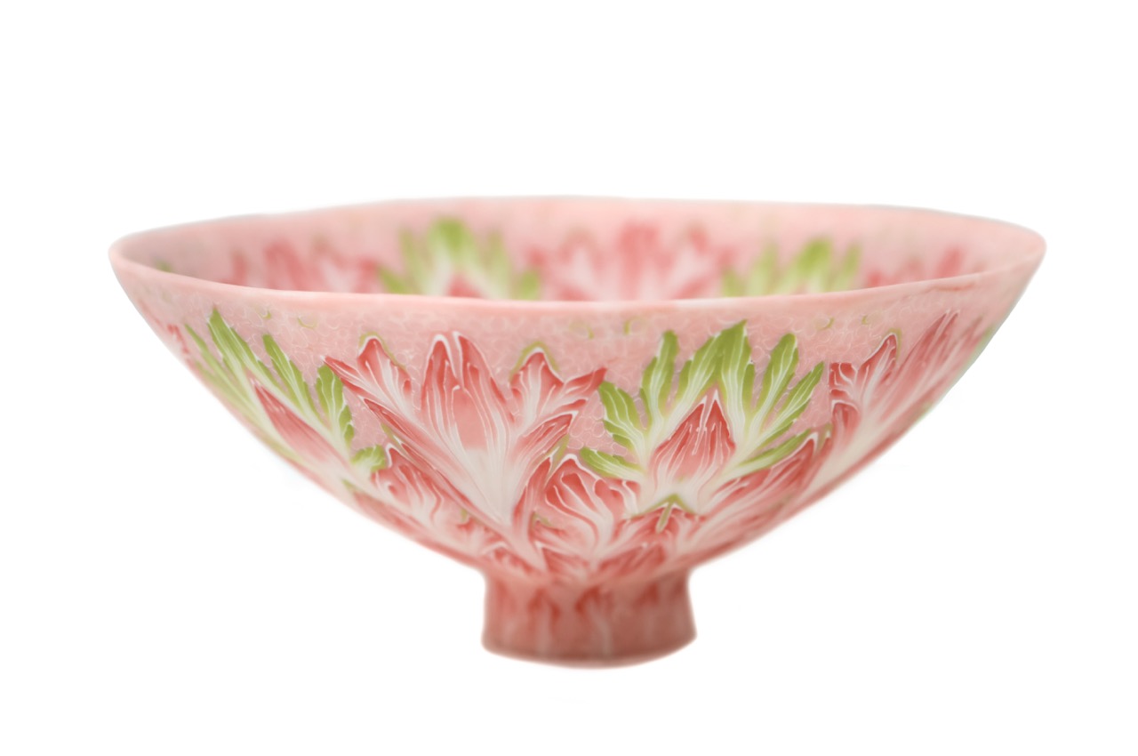 1_FeiblemanD_Bowl_Pink_and_Green-1