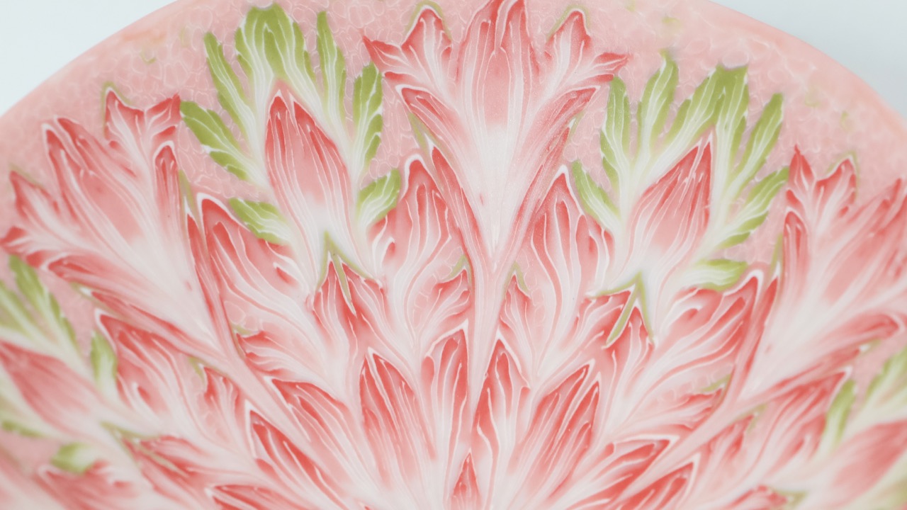 FeiblemanD_Bowl_Pink_and_Green_Detail-1