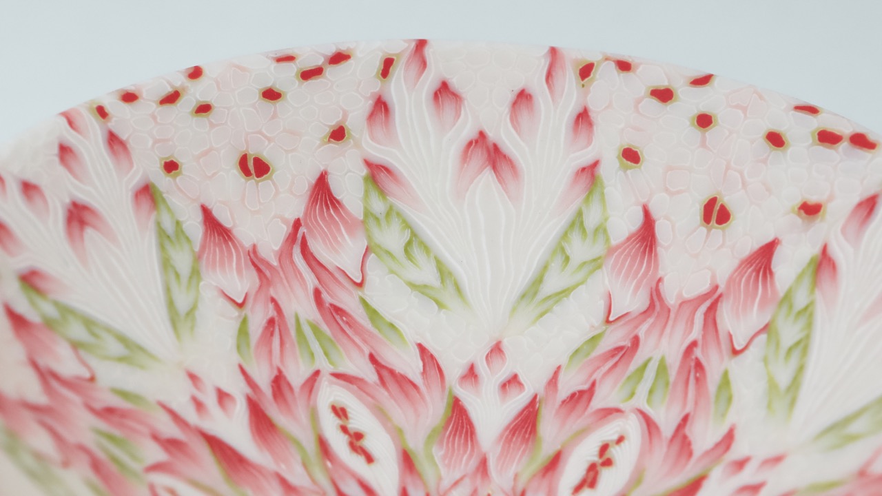 FeiblemanD_Bowl_Pink_and_Green_Detail-3