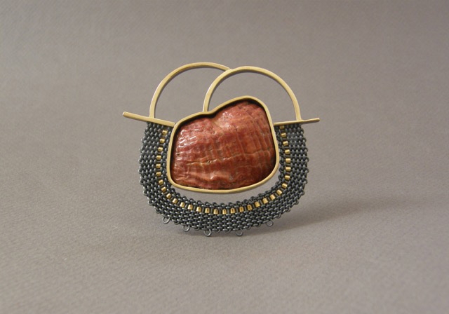 BehrensH_Brooch_FoundShellFragmentBrooch_Woven18KGoldSterling_w.jpg