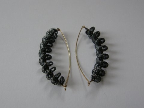 BehrensH_Earrings_Spiral_750:585GoldFineSilver