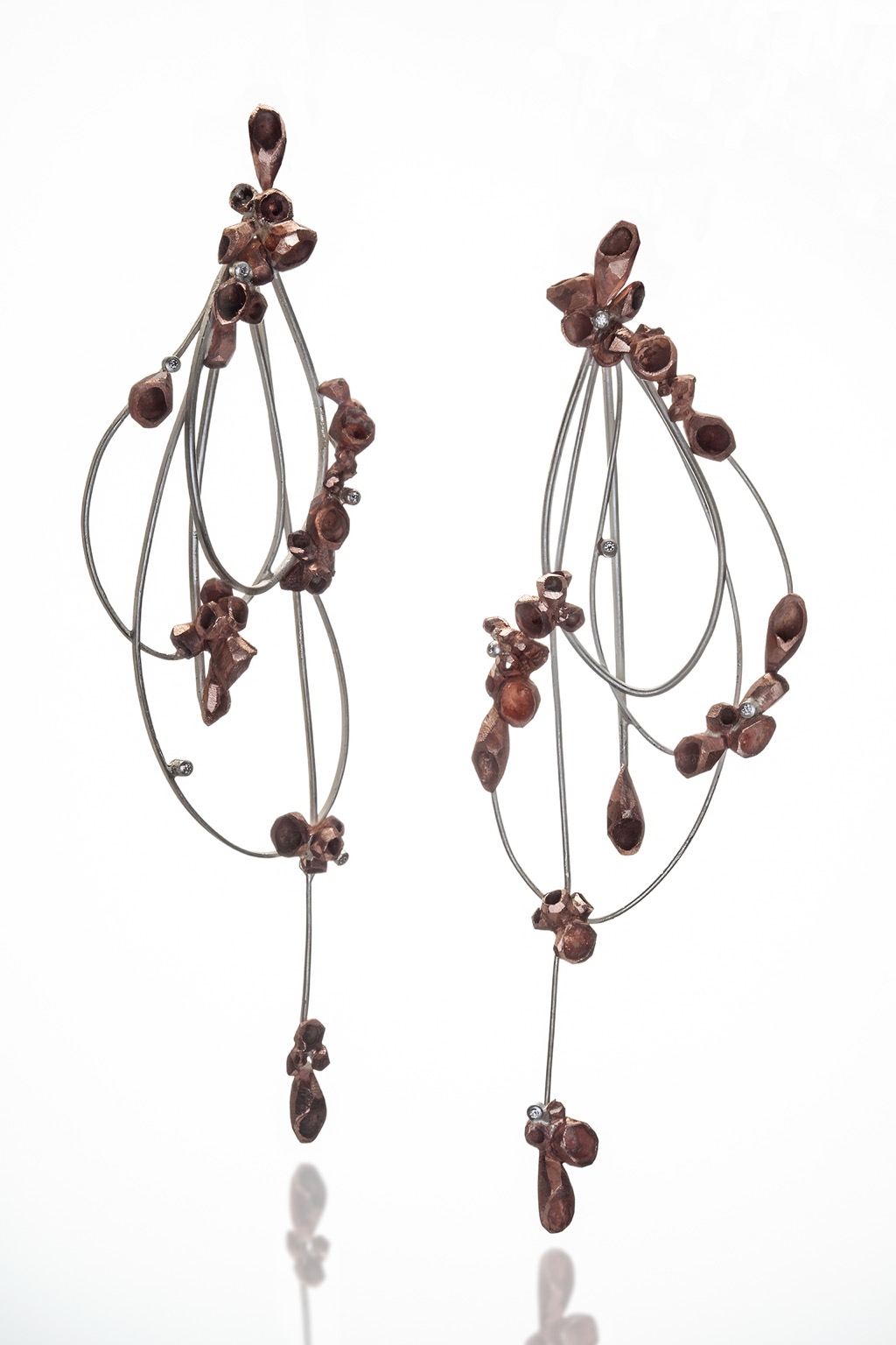 _Rebirth II_, silver, copper, diamond, 1.75_x5_x0.75_, 2018, Jee Hye Kwon.jpg