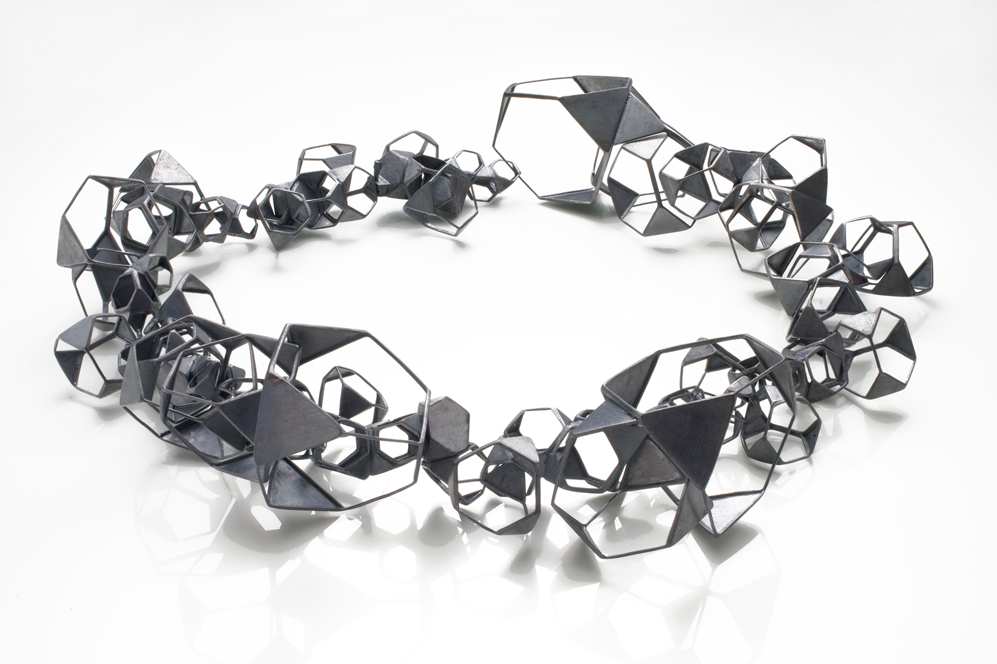 Necklace-Oxidized-silver-Diamond-10.75x10.50x1.75-2013