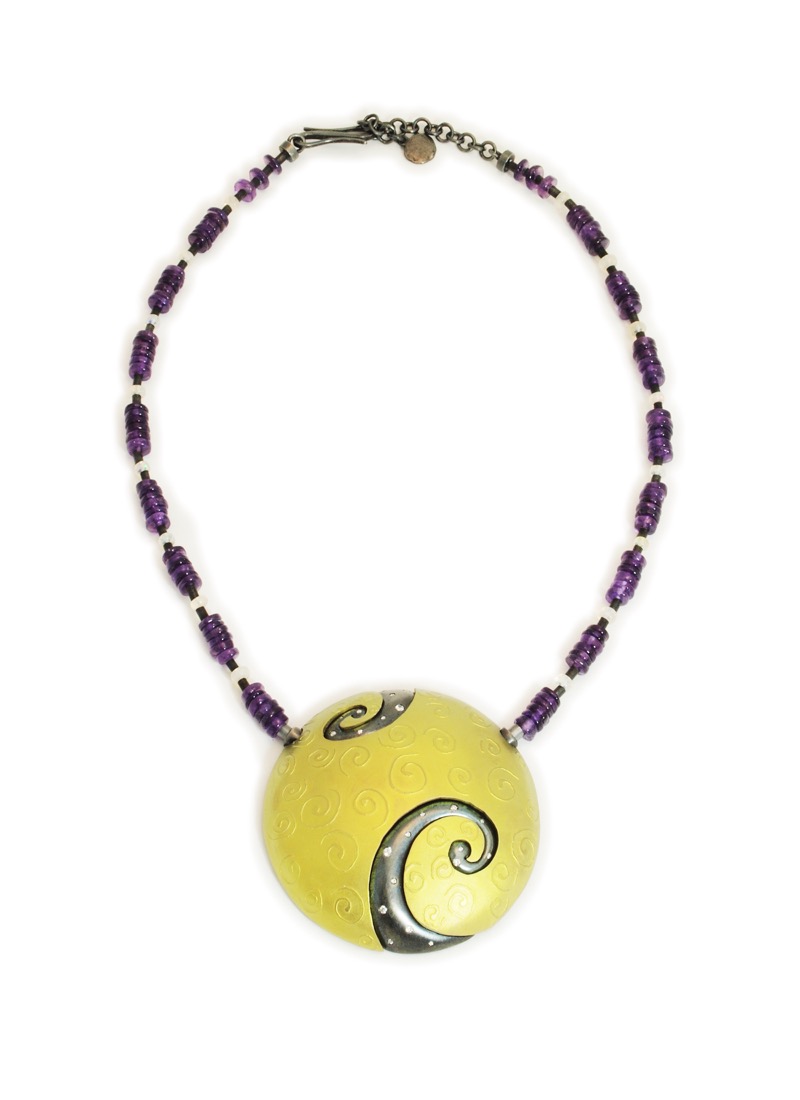 JoseMarin_Necklace_GreenPendantPurpleBeads.jpg