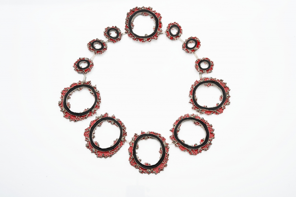 Ophelia by Pierre Black Glass Cabochon Necklace chain Pendant Wholesale