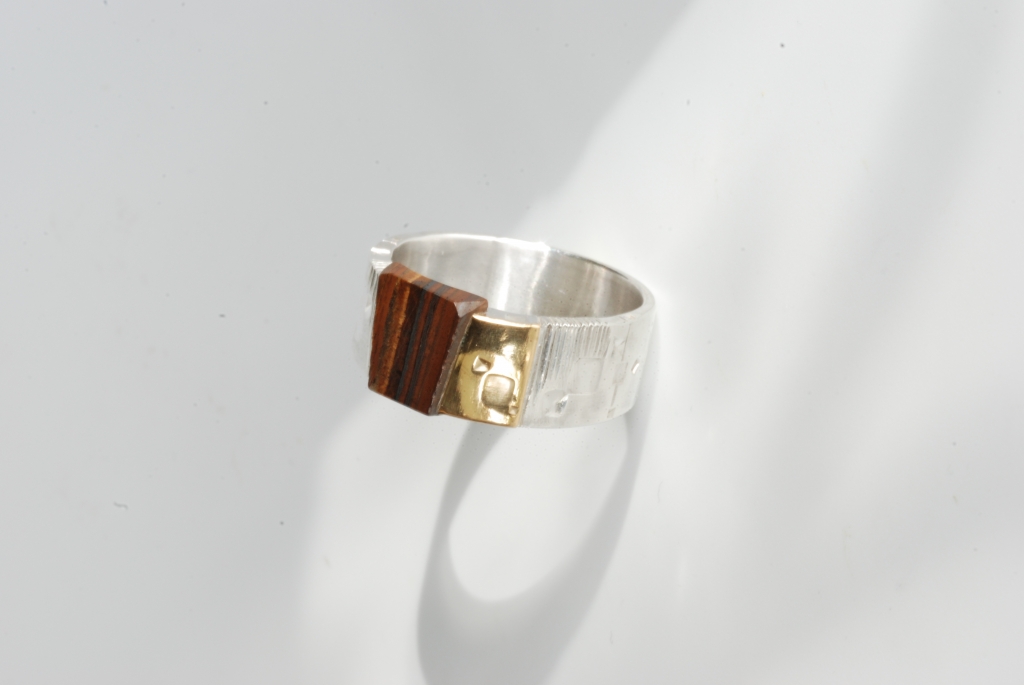 20_Ring-Silver Gold Oeil de fer_M.Spreng