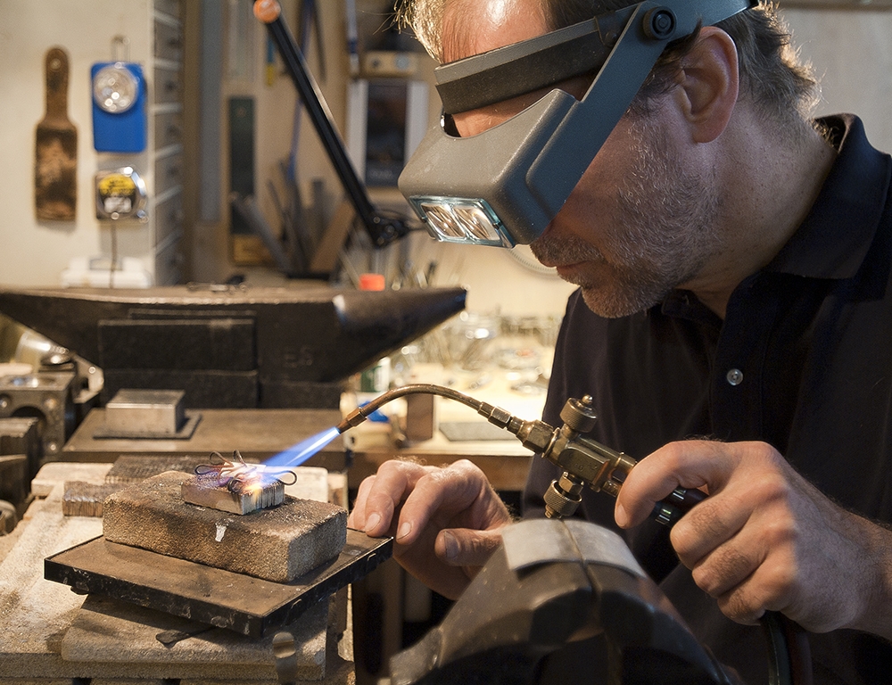 Martin Spreng in his workshop