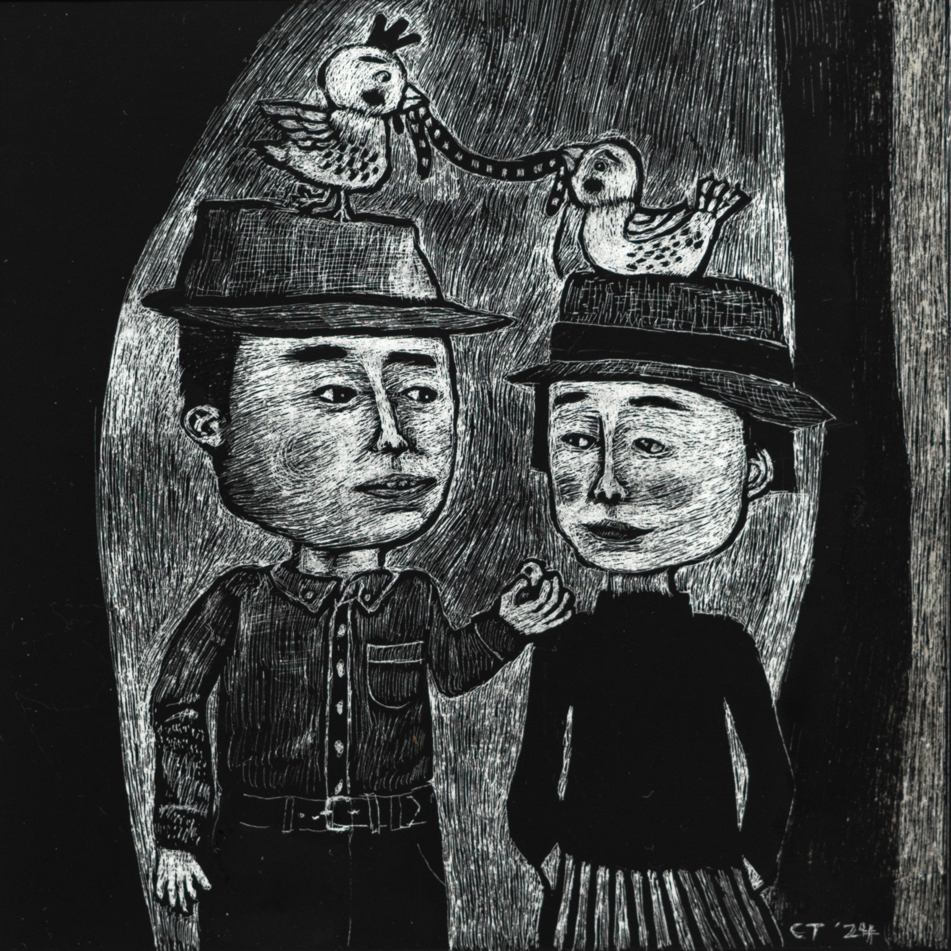 MorningWalk_scratchboard